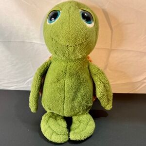 Small Turtle Plush Toy Kids Green Good Blue Big Eyes Spotted Shell